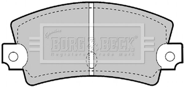 BORG & BECK Комплект тормозных колодок, дисковый тормоз BBP1247